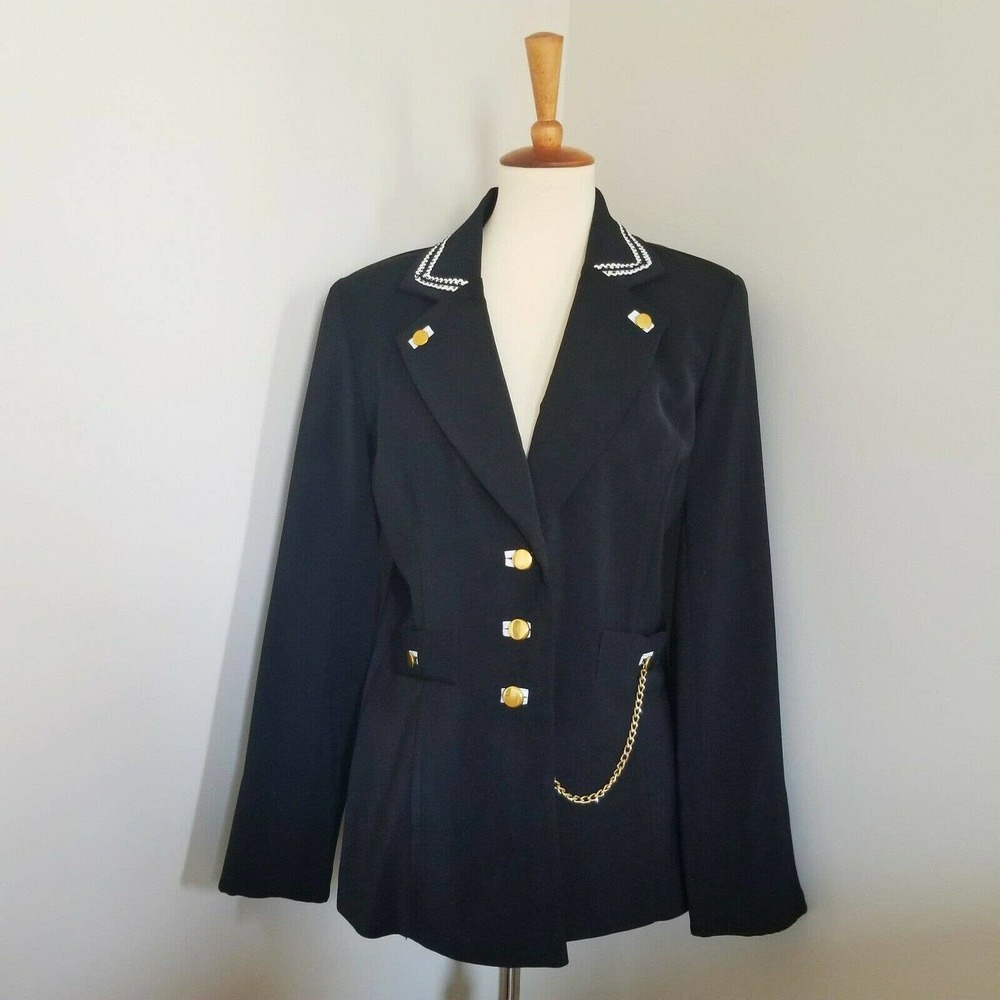 Lew Magram 80s Black Blazer